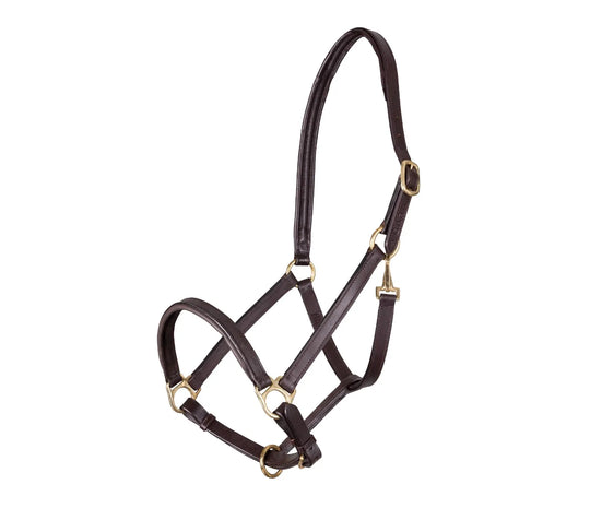 Velociti GARA Ragley Lined Leather Headcollar | Havanna