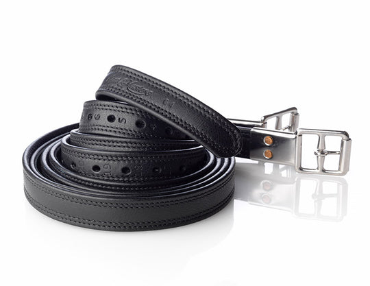 KENT & MASTERS | Hide-covered stirrup leathers