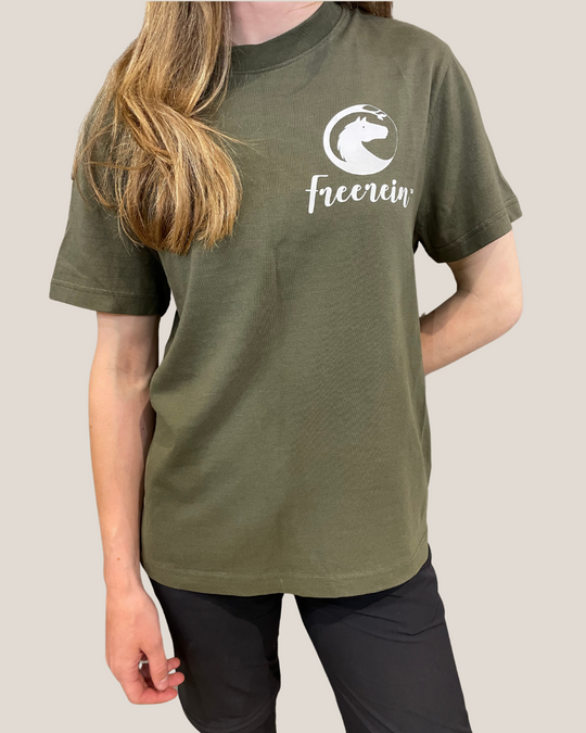 Freerein Equipment | Organic Heavy Relaxed T-shirt | Khaki