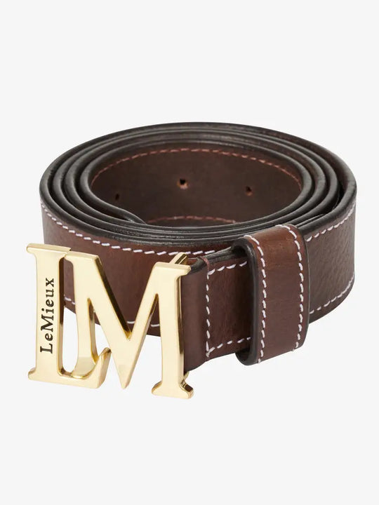 Monogram Belt Brown