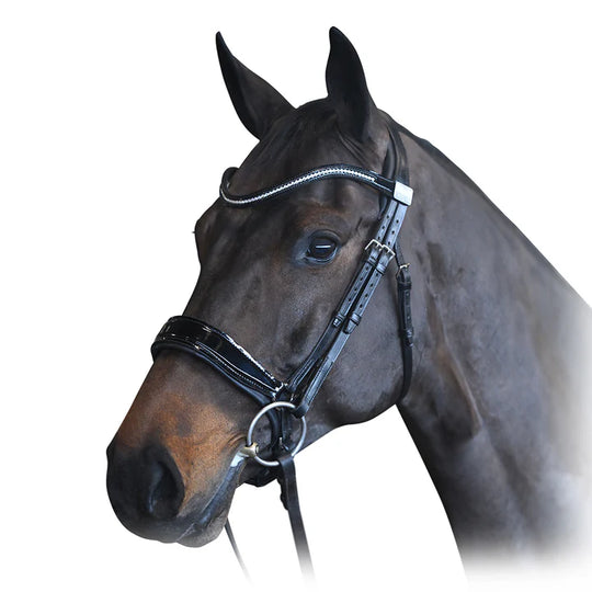 FAIRFAX | Complete Snaffle Bridle with Patent Cavesson Noseband and Browband