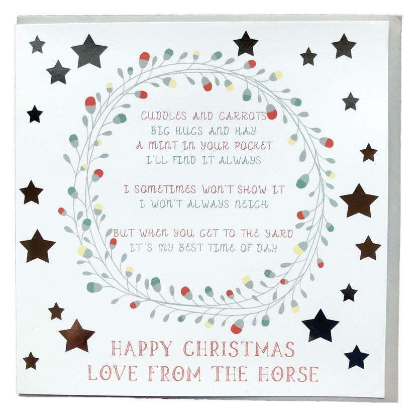 Gubblecote Cuddles and Carrots Christmas Card