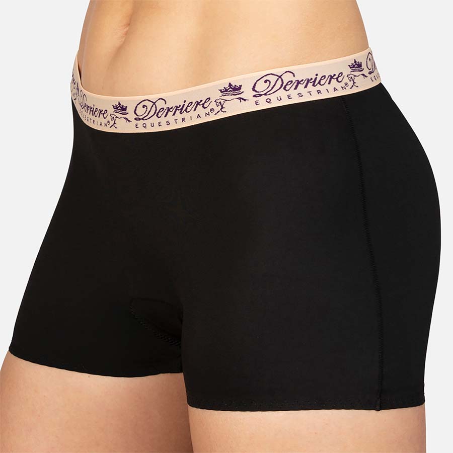 Derriere Bonded Padded Shorty in black front view
