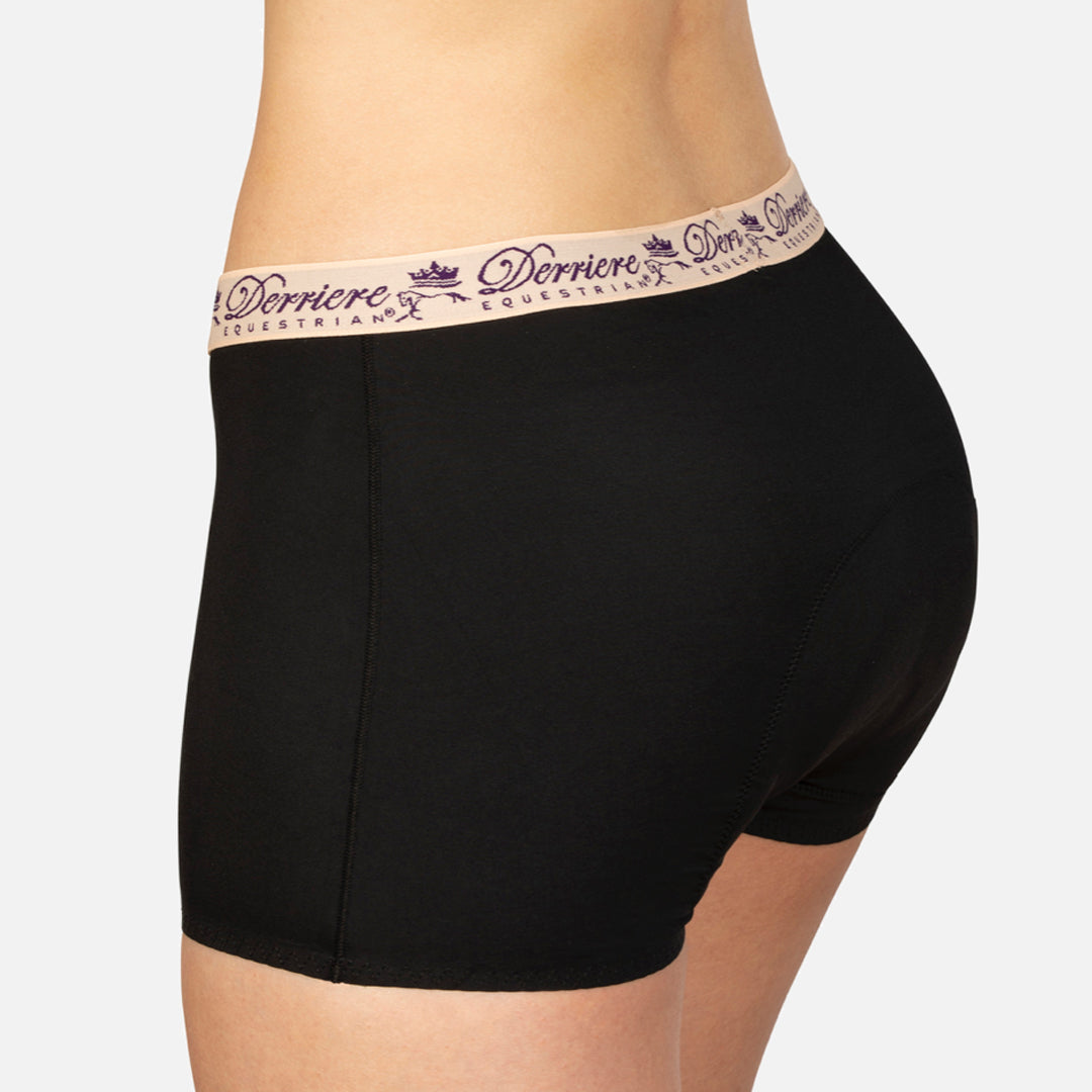 Derriere Bonded Padded Shorty in black side view