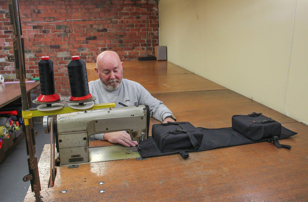 Freerein equipment saddle bag in the factory