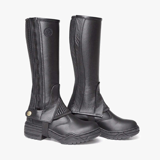 Mountain Horse | Soft Leather Half Chaps | Black