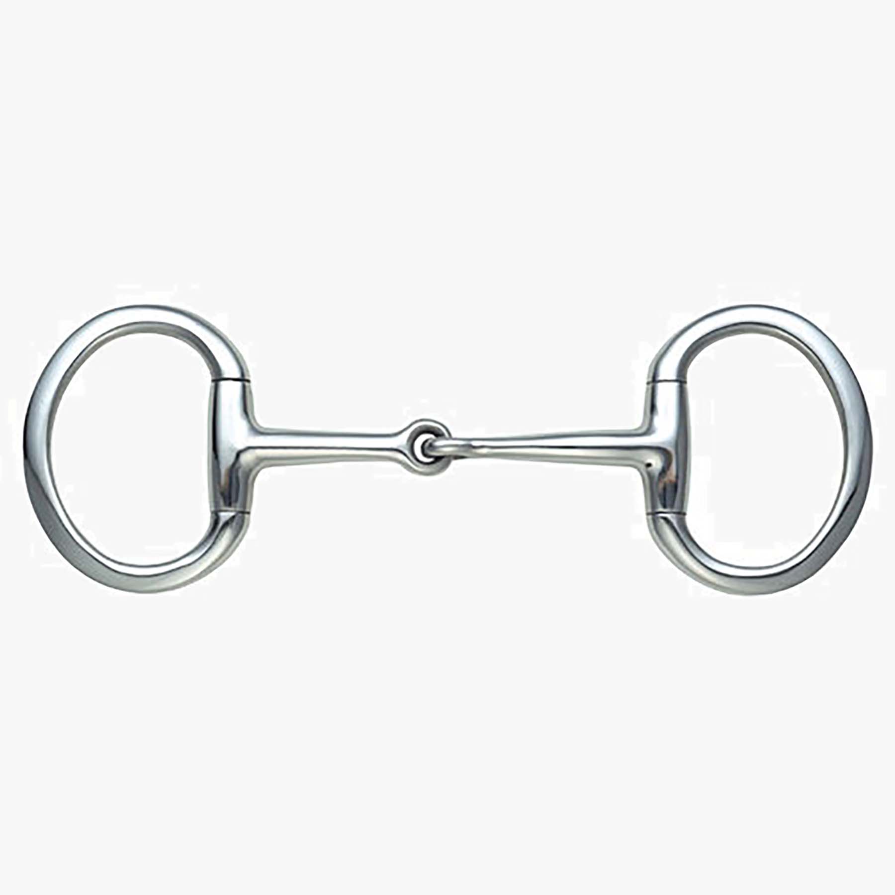 Shires Flat Ring Jointed Eggbutt Snaffle Bit