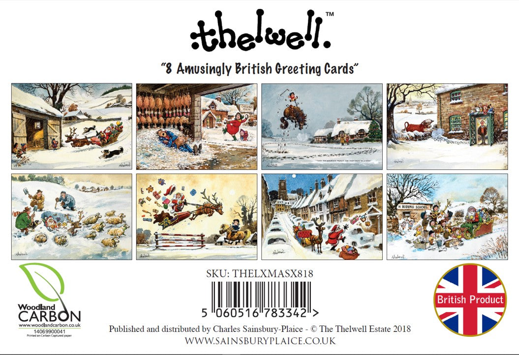 Thelwell Pack Of 8 Greeting Cards