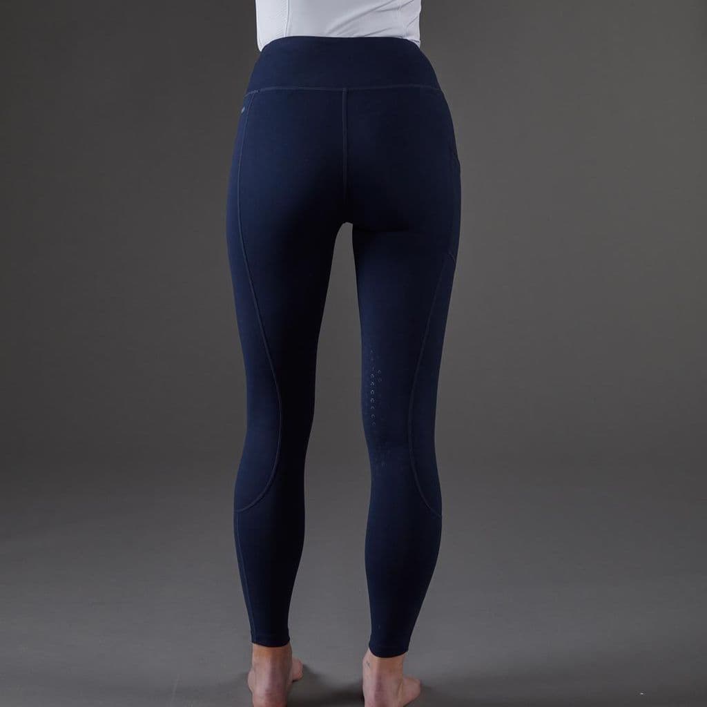 Toggi Sculptor Riding Tights in navy, back view